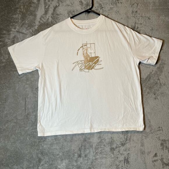 Jordan‎ Flight Sz Large Loose Fit Women's Graphic T-Shirt White - Picture 1 of 6